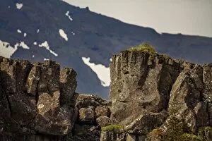 Volcano Collection: A crack of land in Xingvellir, iceland
