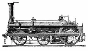 Passenger Train Gallery: Crampton Steam Locomotive