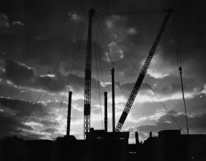 Skyscape Prints: Cranes