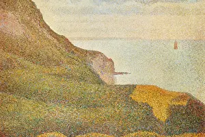 Cliffs Prints: Cranes at the Port of Bessin