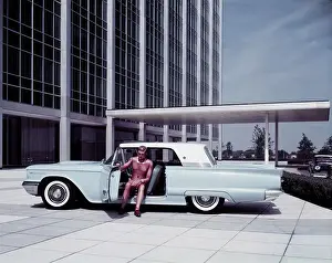 Parked Prints: Crash Test Dummy Seated in Ford Thunderbird