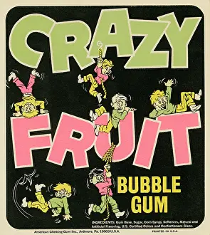 Slip Prints: Crazy Fruit Bubble Gum