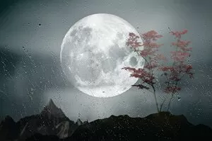 Images Dated 21st March 2015: Creative full moon art