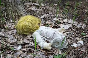 Eerie, Haunting, Abandon, Chernobyl Gallery: Creepy doll in the forest of Chernobyl exclusion zone