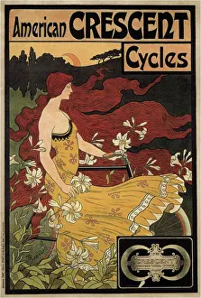 Bicycle Prints: Crescent Cycles, 1899. From a private collection
