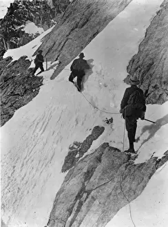 People In A Row Prints: Crevasse Crossers