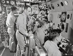 Crew Aboard the Nuclear Submarine USS Nautilus