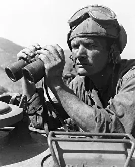 Binoculars Prints: Crew Commander