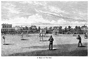 Images Dated 9th January 2013: Cricket at The Oval c1855