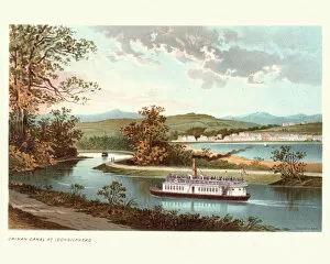 Images Dated 23rd April 2018: Crinan Canal at Lochgilphead, Argyll and Bute, Scotland, 19th Century