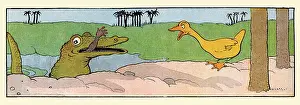 Predator Prints: A Crocodile Eats a Native