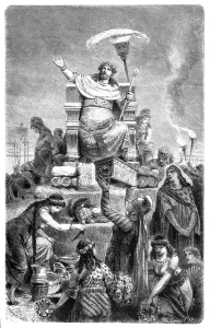 Persian Culture Prints: Croesus (c. 590-c. 541 BC) on the Funeral Pyre