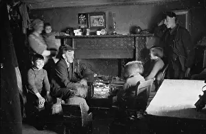 Fireplace Prints: Crofter's Family