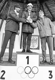 Medals Prints: Cross-country skiing men 30 km 1964 Winter Olympics