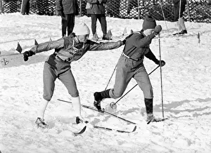 Olympia Prints: Cross-country skiing relay 3 x 5 km of women 1964 Winter Olympics