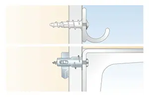 Choice Prints: Cross section digital Illustration OF drive-in fixing
