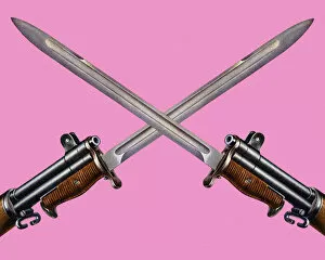 Illustration And Painti Gallery: Two Crossed Bayonets