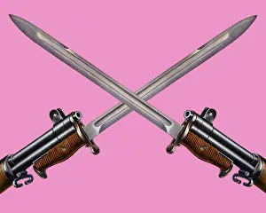Illustration And Painti Gallery: Two Crossed Bayonets