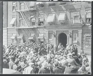 Harlem Prints: Crowd Admiring Joe Louis and Wife