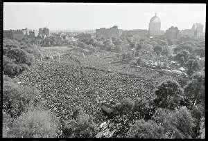 Boston Common Prints: Crowd on Boston Common for Vietnam Moratorium Day