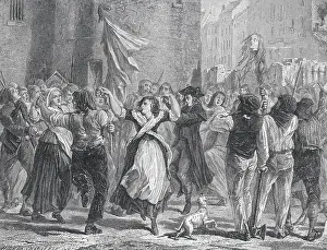Crowd Carrying Head of Princess De Lamballe