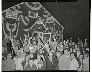 Brockton Prints: Crowd Cheering for Rocky Marciano