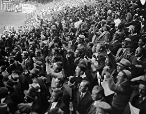 Cheering Prints: Crowd Cheering In Stands @ Polo Grounds