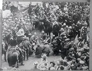 Crowd of Cowboys at Fort Worth Diamond Jubilee