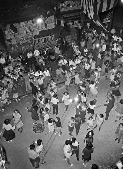 Residential Neighborhood Prints: Crowd Dancing and Celebrating