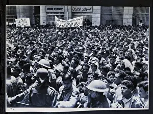 Amman Prints: Crowd of Demonstrators