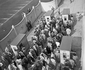 Sequence Prints: Crowd At Ebbets Field To See Series Play