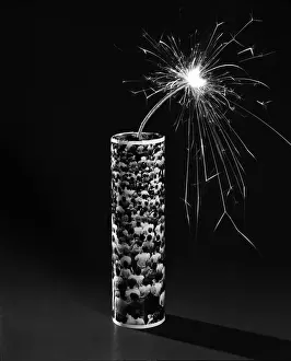 Crowd and firecracker