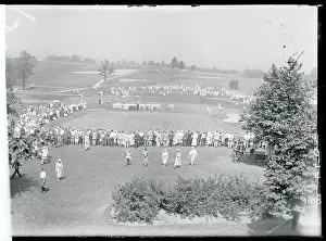 Crowd Gathering at the Eighteenth Hole