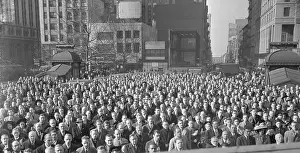 Gathering Prints: Crowd Gathers To Radio War Declaration