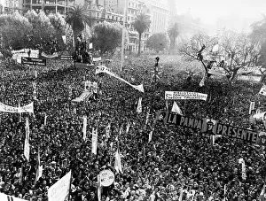 Peronist Prints: Crowd Listening to Juan Peron