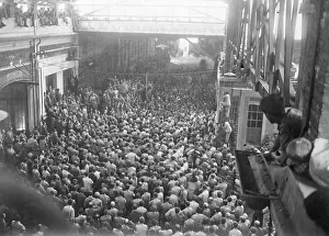 Soviet Prints: Crowd at Meeting at Fiat