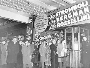 Crowd of Movie Goers at Stromboli Premiere