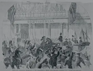 Support Prints: Crowd Outside Continental Hotel