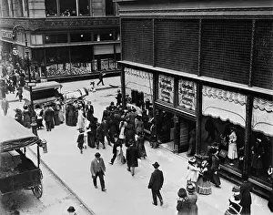 Crowd Outside Manhattan Store