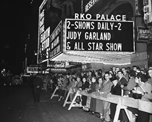 Marquee Prints: Crowd Outside Palace Theater for Judy Garland Performance