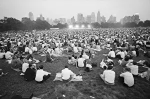 Crowd of People at Barbra Streisand Concert
