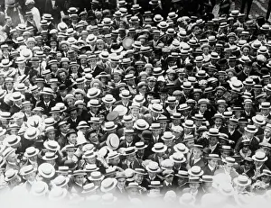 Boater Prints: Crowd Scene At Baseball Game