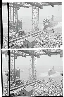 Groton Prints: Crowd at Ship Launching