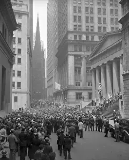 Crowd Before the Sub-Treasury Building