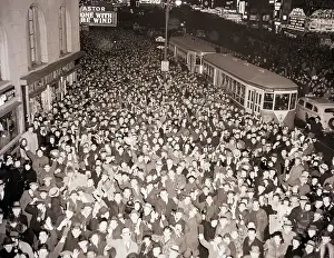 New Years Eve Prints: Crowd in Times Square for New Year