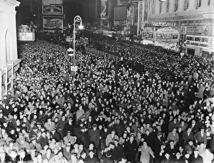 Crowd in Times Square for New Year's