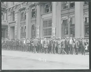 Patience Prints: Crowd Waiting to Enlist in Army