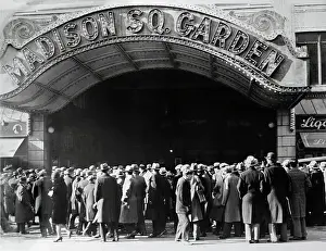 Patience Prints: Crowd Waiting in Front of Madison Square Garden
