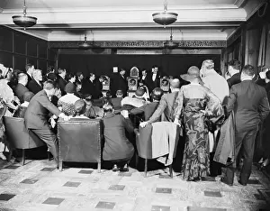 Broadcasting Prints: Crowd Watches Tiny TV and First TV Broadcast