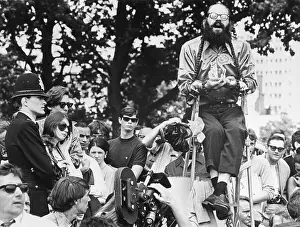 Hyde Park Prints: Crowd Watching Alan Ginsberg Chanting